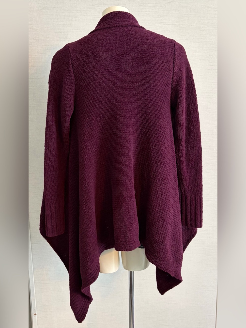 Merona Women's Small Open Front Plush Draped Cardigan - Picture 3 of 4